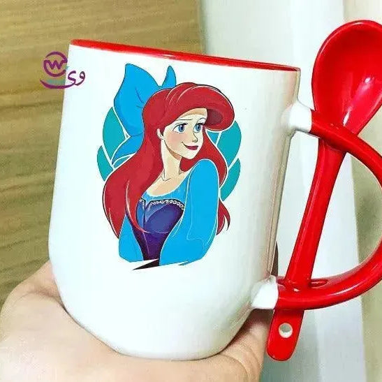 Mug-With Spoon -Mermaid - WE PRINT