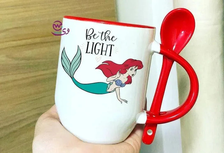 Mug-With Spoon -Mermaid - WE PRINT