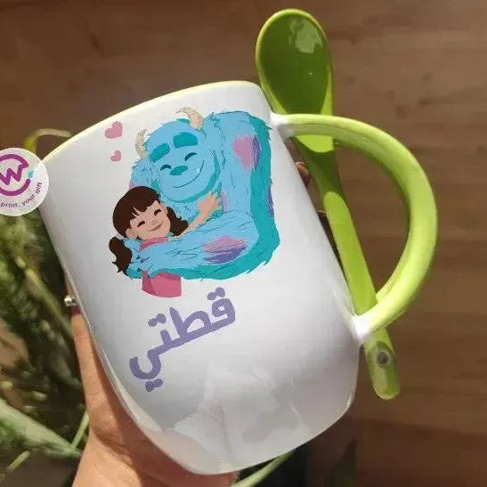 Mug-With Spoon - Monster Inc-A - WE PRINT