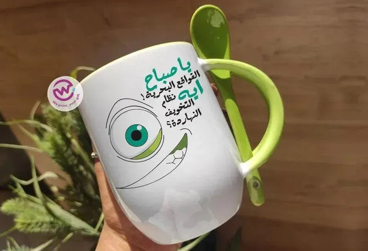 Mug-With Spoon - Monster Inc-A - WE PRINT