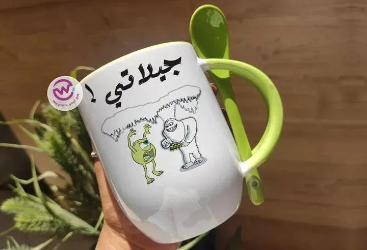 Mug-With Spoon - Monster Inc-A - WE PRINT