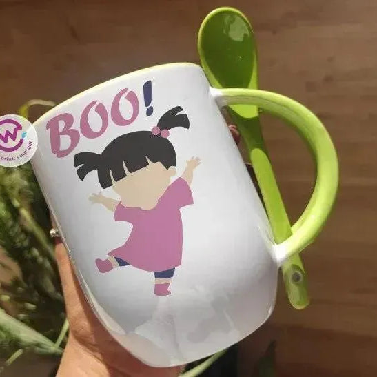 Mug-With Spoon - Monster Inc-A - WE PRINT