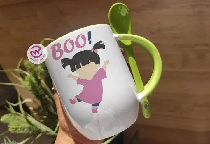 Mug-With Spoon - Monster Inc-A - WE PRINT