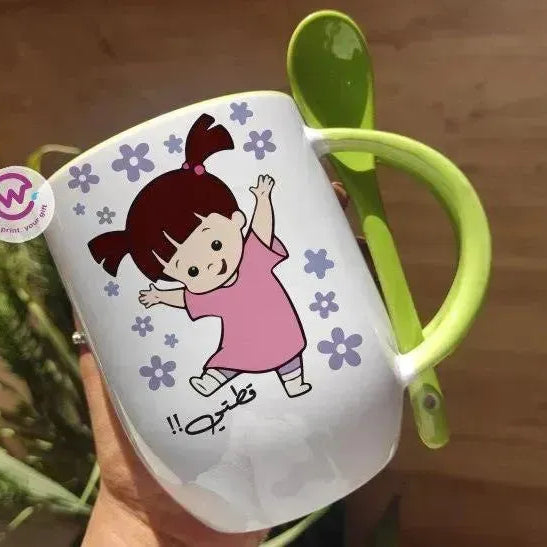 Mug-With Spoon - Monster Inc-A - WE PRINT