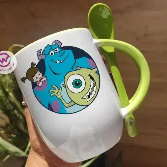 Mug-With Spoon - Monster Inc-A - WE PRINT
