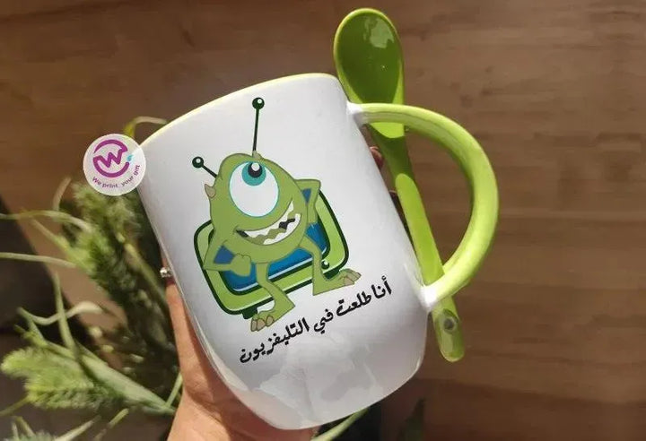 Mug-With Spoon - Monster Inc-A - WE PRINT