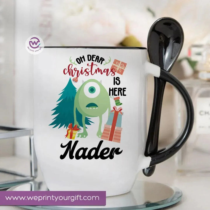 Mug-With Spoon - Monster Inc-B - WE PRINT