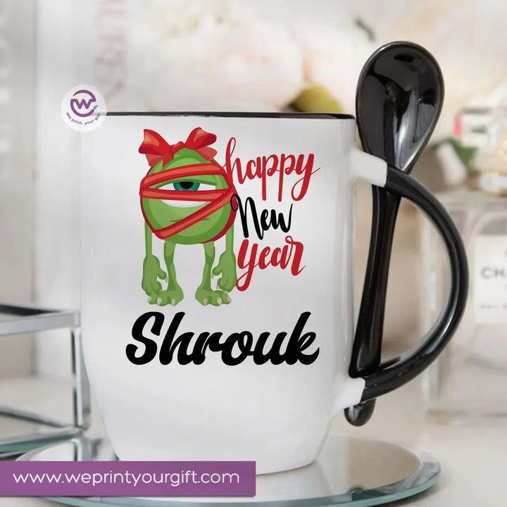 Mug-With Spoon - Monster Inc-B - WE PRINT