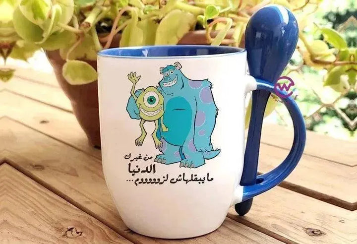 Mug-With Spoon - Monster Inc. - WE PRINT