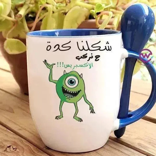 Mug-With Spoon - Monster Inc. - WE PRINT