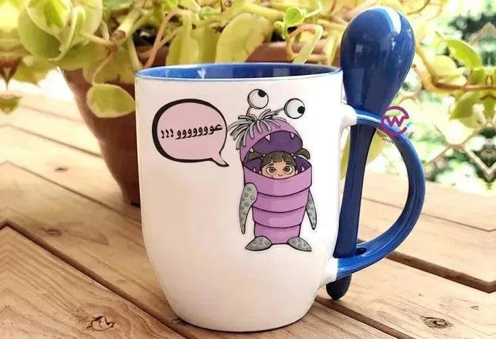 Mug-With Spoon - Monster Inc. - WE PRINT