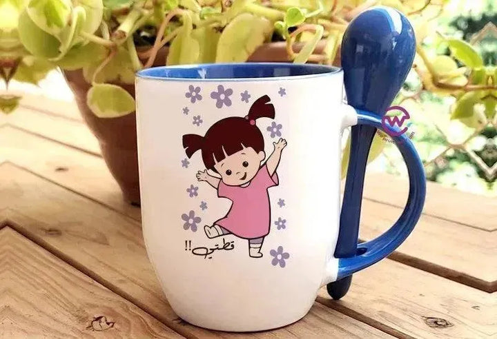 Mug-With Spoon - Monster Inc. - WE PRINT