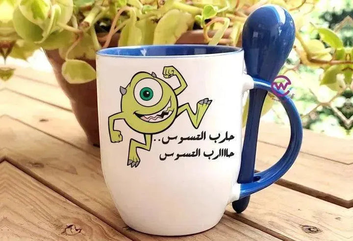 Mug-With Spoon - Monster Inc. - WE PRINT