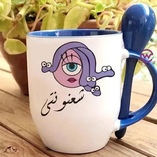 Mug-With Spoon - Monster Inc. - WE PRINT