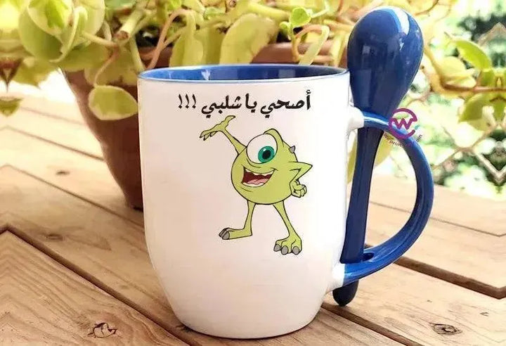 Mug-With Spoon - Monster Inc. - WE PRINT