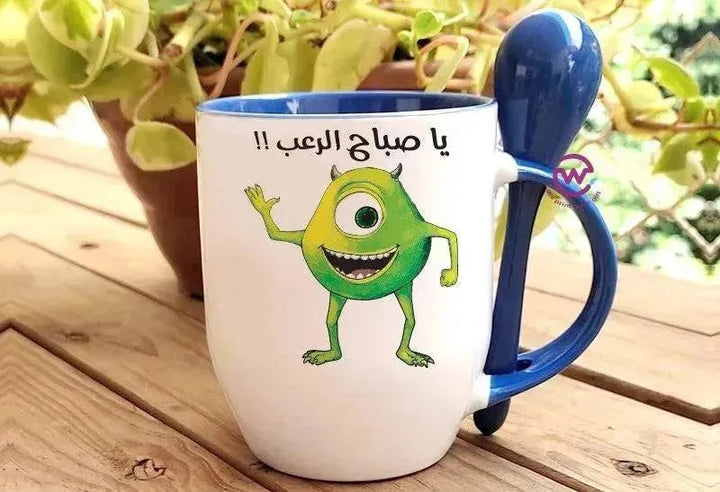 Mug-With Spoon - Monster Inc. - WE PRINT