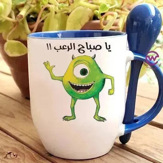 Mug-With Spoon - Monster Inc. - WE PRINT