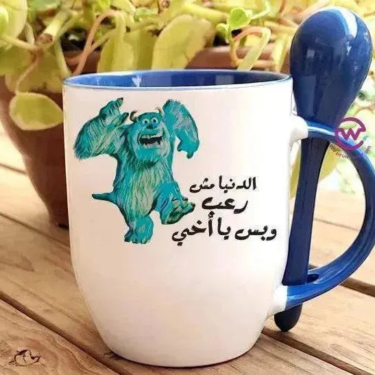 Mug-With Spoon - Monster Inc. - WE PRINT