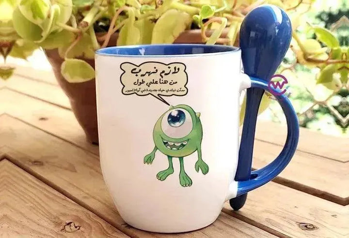 Mug-With Spoon - Monster Inc. - WE PRINT