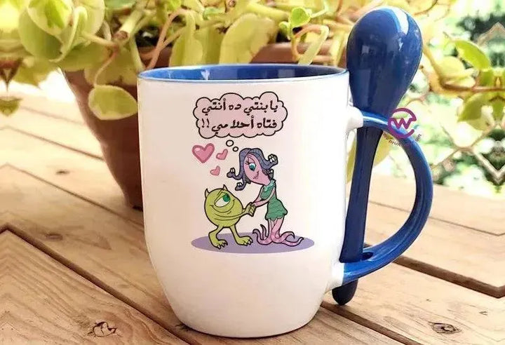 Mug-With Spoon - Monster Inc. - WE PRINT