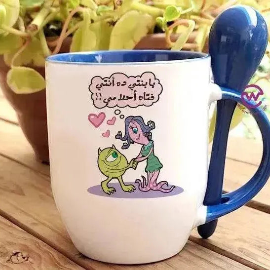Mug-With Spoon - Monster Inc. - WE PRINT