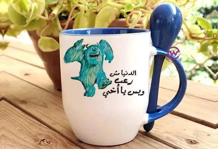 Mug-With Spoon - Monster Inc. - WE PRINT