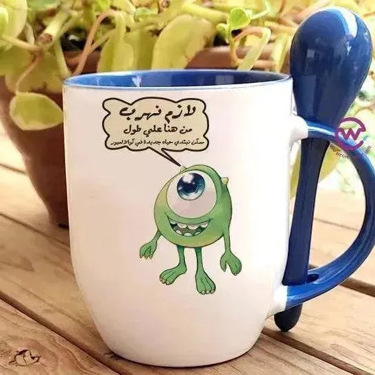 Mug-With Spoon - Monster Inc. - WE PRINT