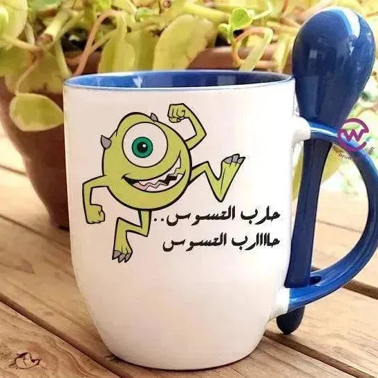 Mug-With Spoon - Monster Inc. - WE PRINT
