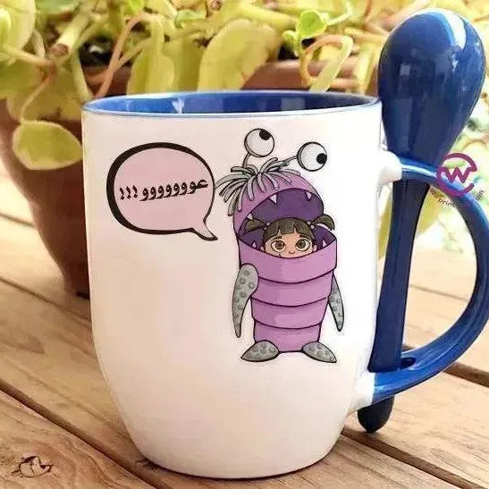Mug-With Spoon - Monster Inc. - WE PRINT