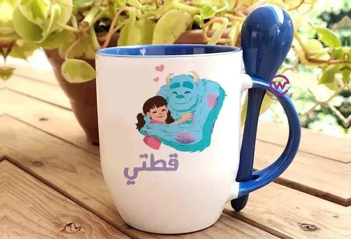 Mug-With Spoon - Monster Inc. - WE PRINT