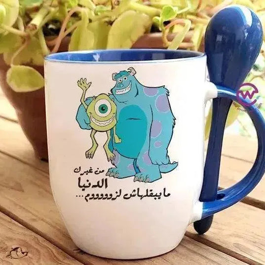 Mug-With Spoon - Monster Inc. - WE PRINT