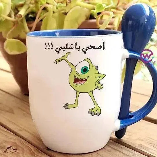 Mug-With Spoon - Monster Inc. - WE PRINT