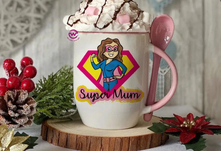 Mug-With Spoon - Mother's Day-A - WE PRINT