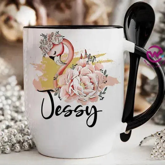 Mug-With Spoon - Names - WE PRINT