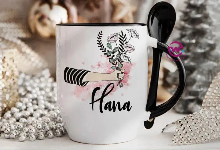 Mug-With Spoon - Names - WE PRINT