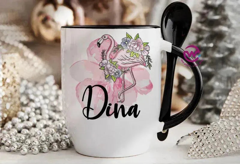 Mug-With Spoon - Names - WE PRINT