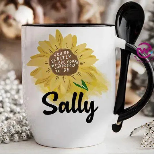 Mug-With Spoon - Names - WE PRINT