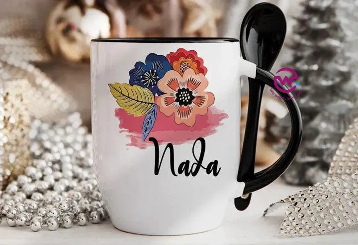 Mug-With Spoon - Names - WE PRINT