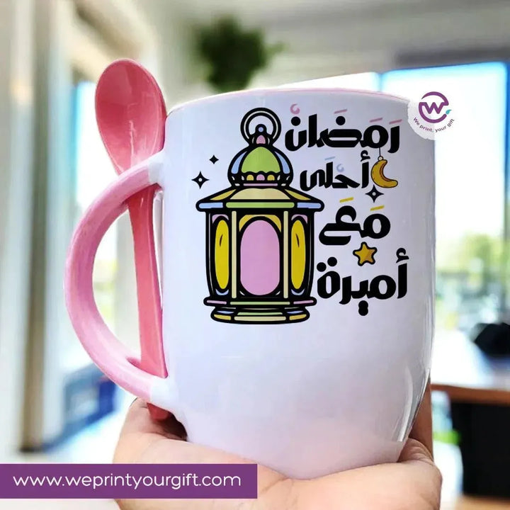 Mug-With Spoon -Ramadan -A - WE PRINT