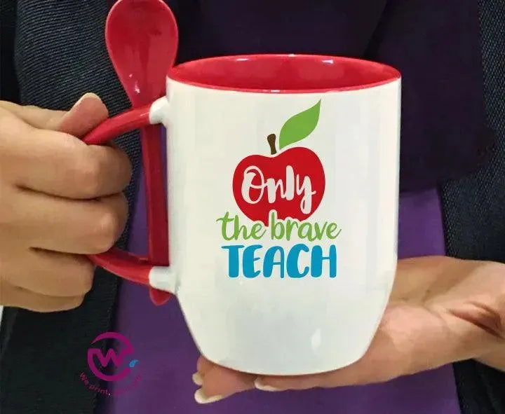 Mug-With Spoon -Teachers - WE PRINT