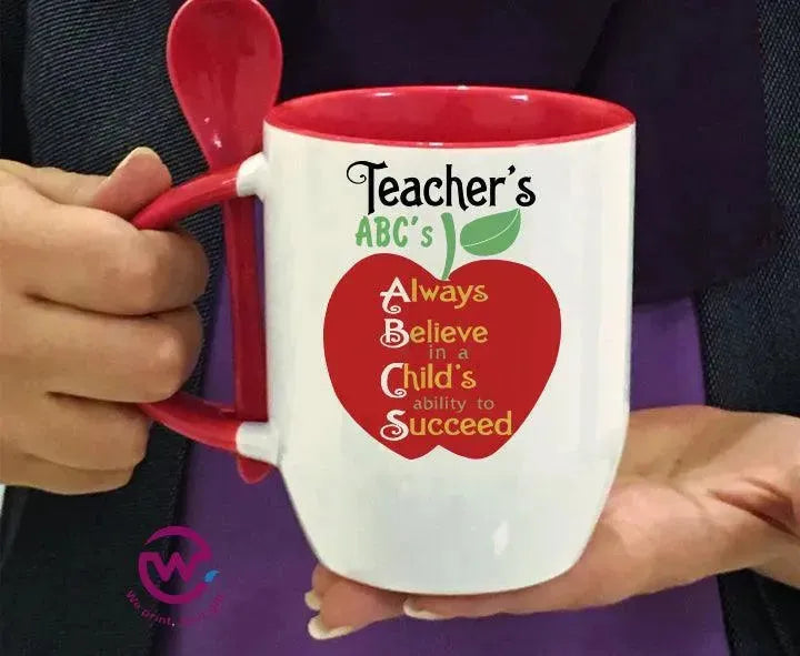 Mug-With Spoon -Teachers - WE PRINT