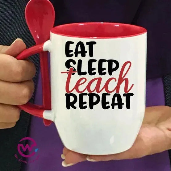 Mug-With Spoon -Teachers - WE PRINT