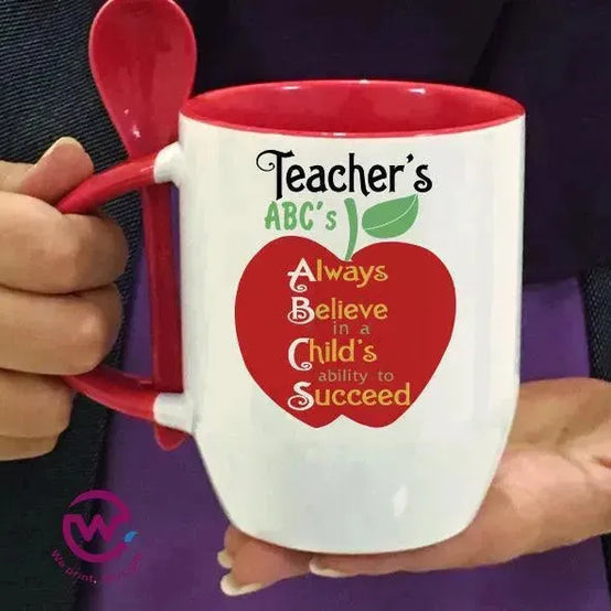 Mug-With Spoon -Teachers - WE PRINT