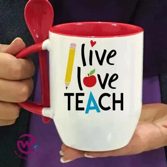 Mug-With Spoon -Teachers - WE PRINT