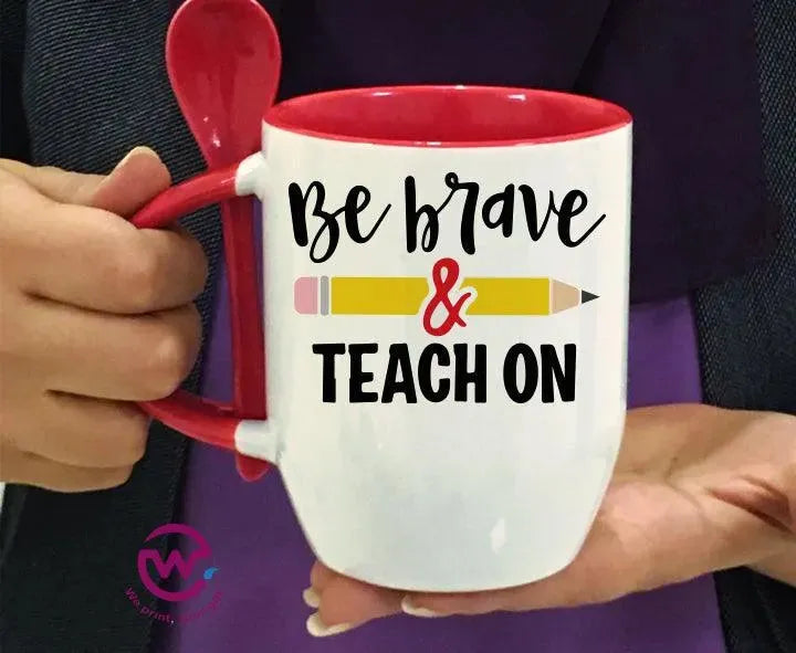 Mug-With Spoon -Teachers - WE PRINT