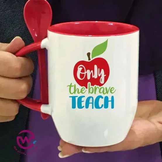Mug-With Spoon -Teachers - WE PRINT