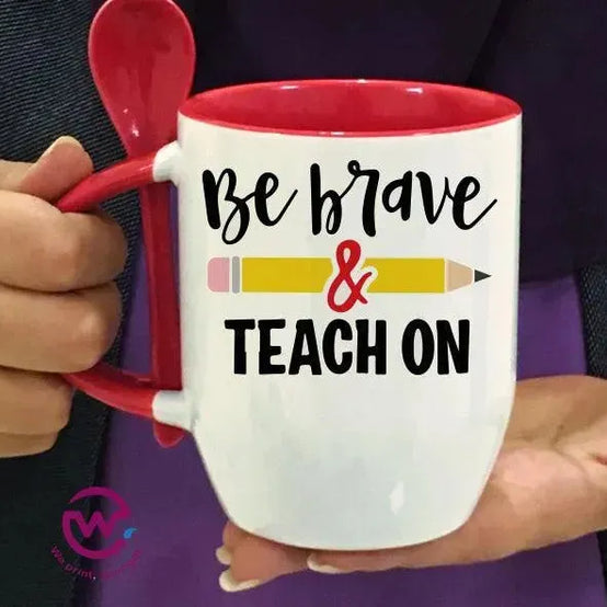 Mug-With Spoon -Teachers - WE PRINT