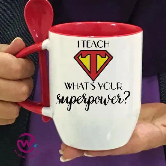 Mug-With Spoon -Teachers - WE PRINT