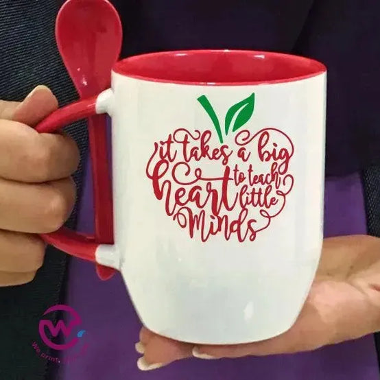 Mug-With Spoon -Teachers - WE PRINT