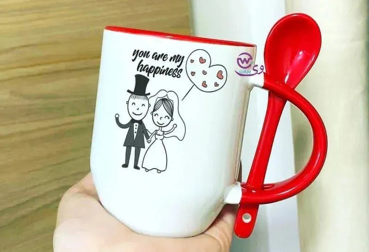 Mug-With Spoon - Valentine's Day 1 - WE PRINT